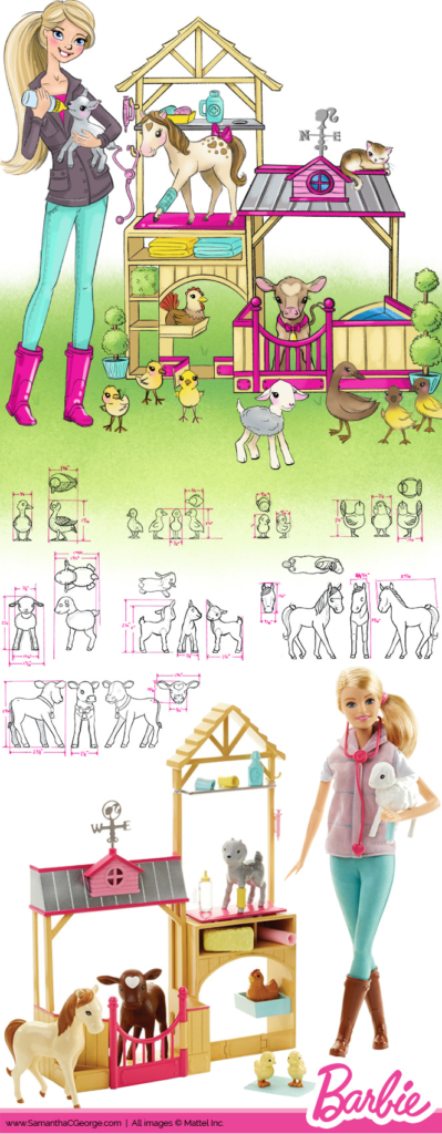 barbie vet play set